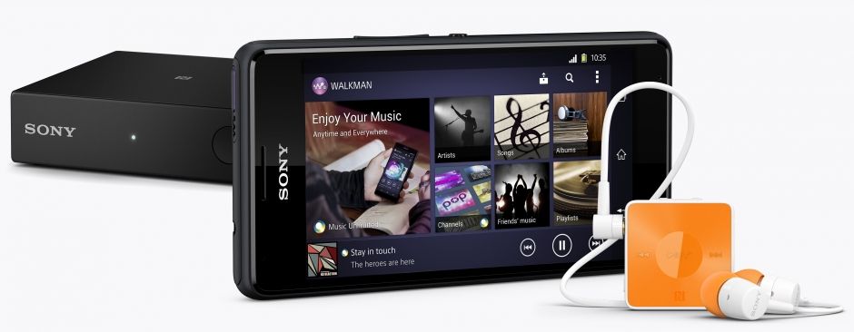 Com o smartphone Android Xperia™ E1 da Sony, você pode escolher dentre uma ampla variedade de acessórios musicais.