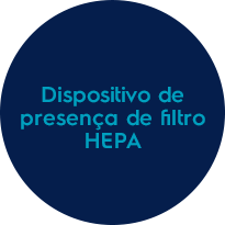 Dispositivo de presença de filtro HEPA