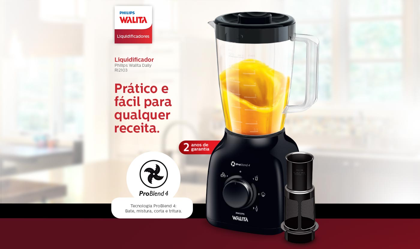 Liquidificador Philips Walita Daily | RI2103