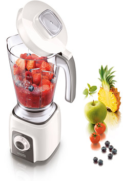 liquidificador Viva e vários tipos de fruta