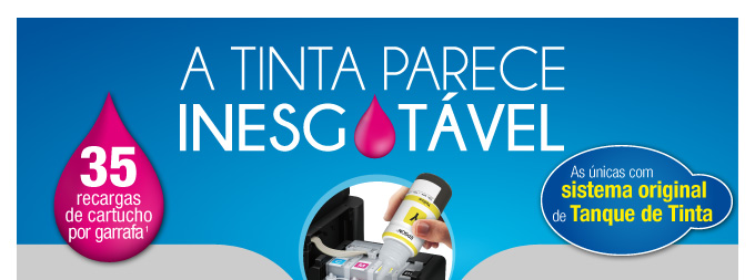 A tinta parece inesgotável