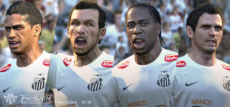 Imagem do novo PES 2014 tem Neymar jogando no Santos