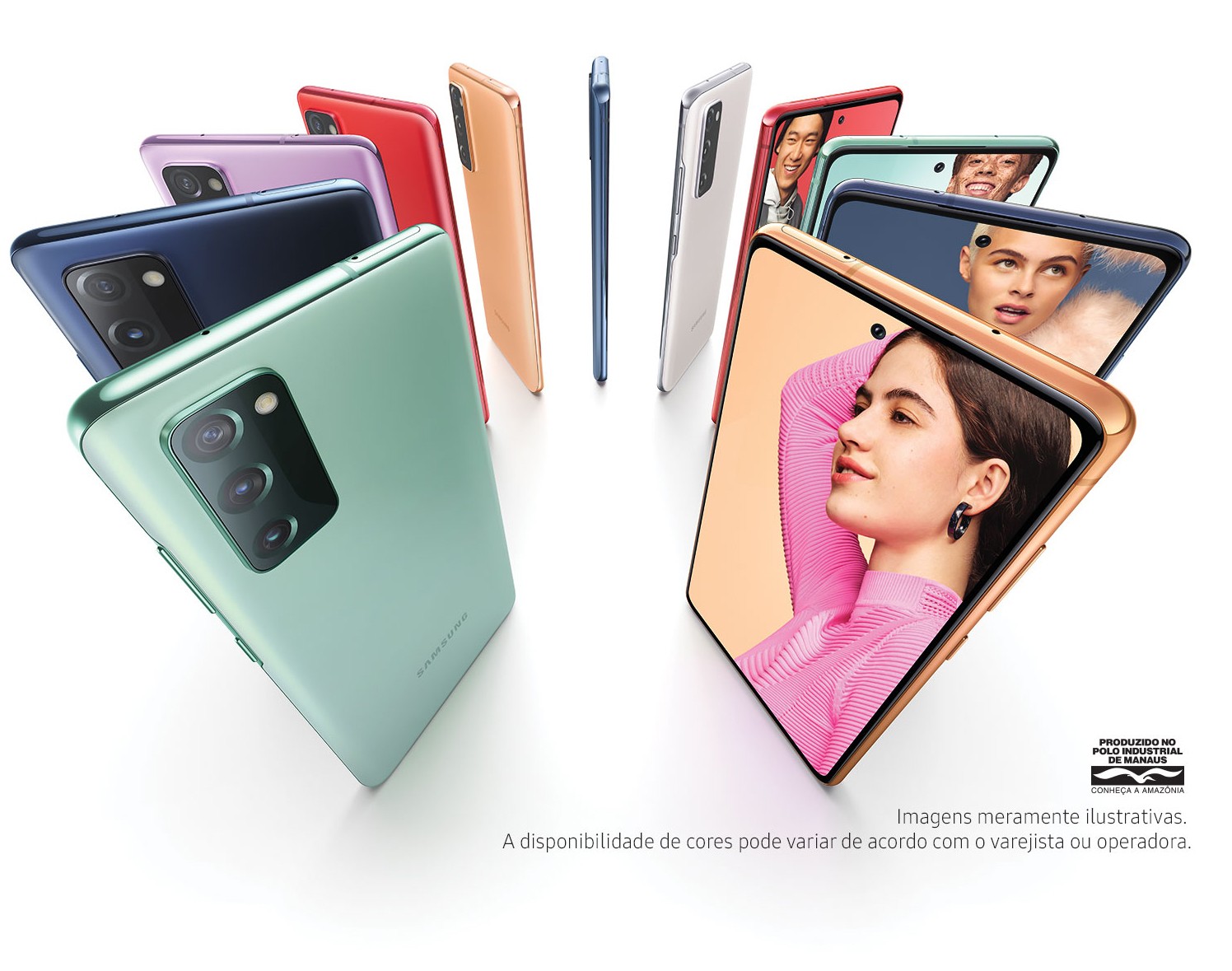 Smartphone Samsung Galaxy S20 FE 128GB Cloud Navy - 4G 6GB RAM Tela 6,5”  Câm. Tripla + Selfie 32MP - Galaxy S20 FE - Magazine Luiza