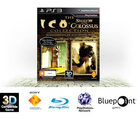 Ico & Shadow Of The Colossus para PS3 - Sony - Jogos de Ação - Magazine  Luiza