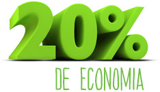 20% de economia