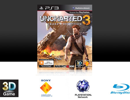 Uncharted 3: Drake's Deception - Ps3 - SONY - Jogos de Aventura - Magazine  Luiza