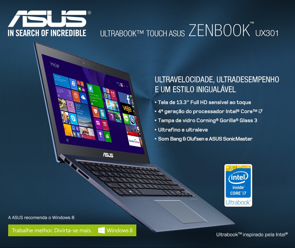 Ultrabook Zenbook Asus Ux301