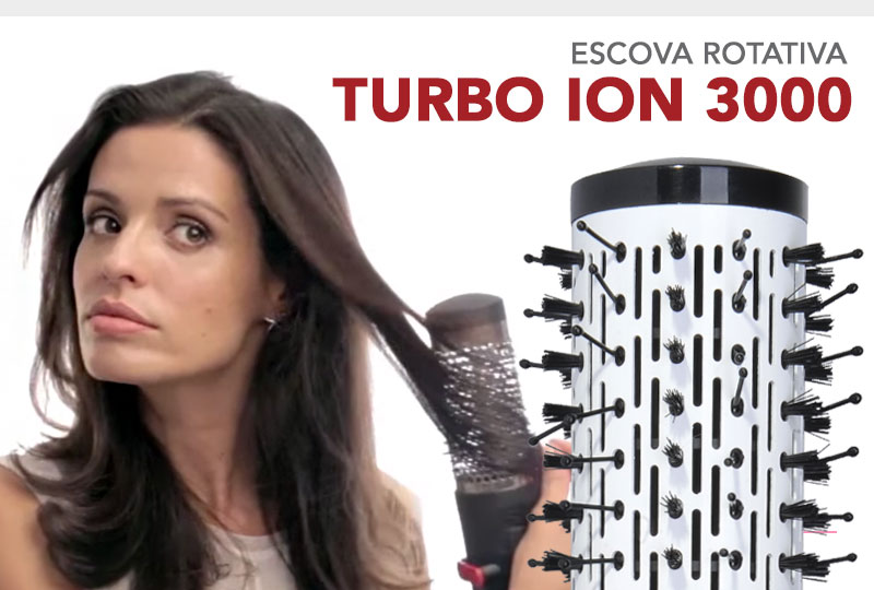 Escova Rotativa Turbo Ion 3000 Rotating Styler GA.MA Italy