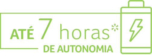 Ícone de autonomia de 8 horas*