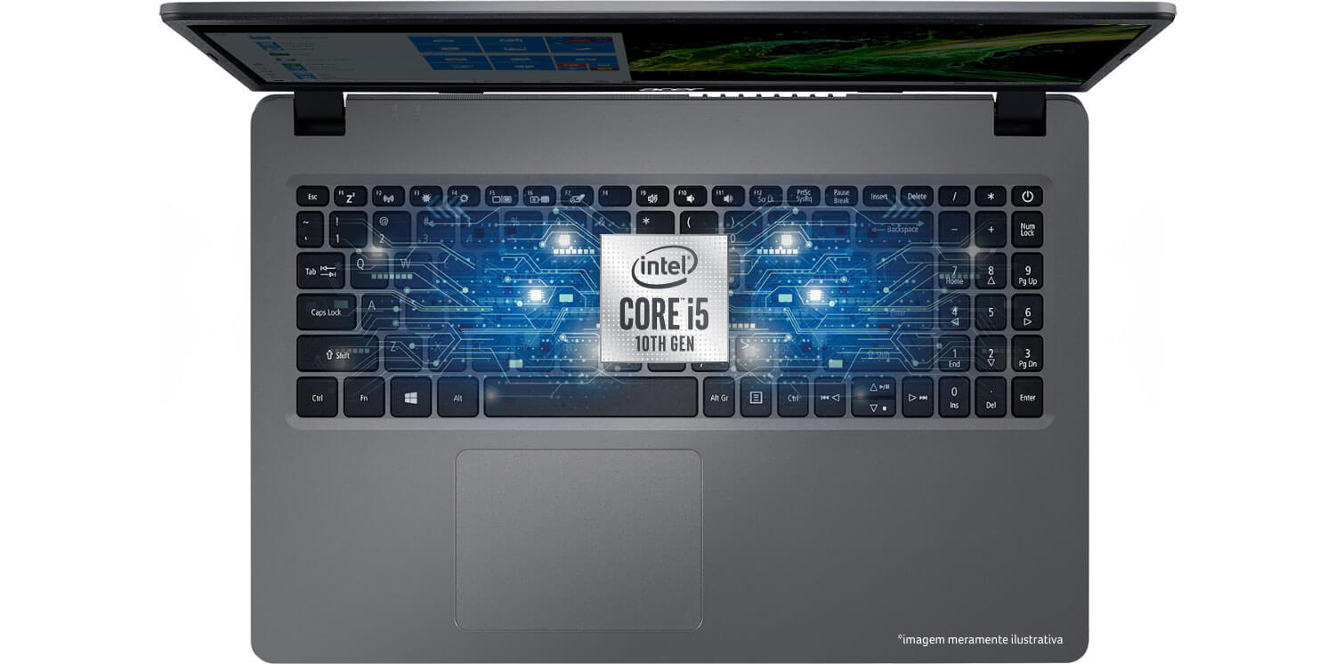 Notebook A315-54-55WY e selo Intel® Core™ i5