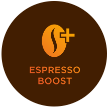 Intensidade. Para um café mais intenso e concentrado através da tecnologia Espresso Boost, que umedece o café antes de seu preparo.