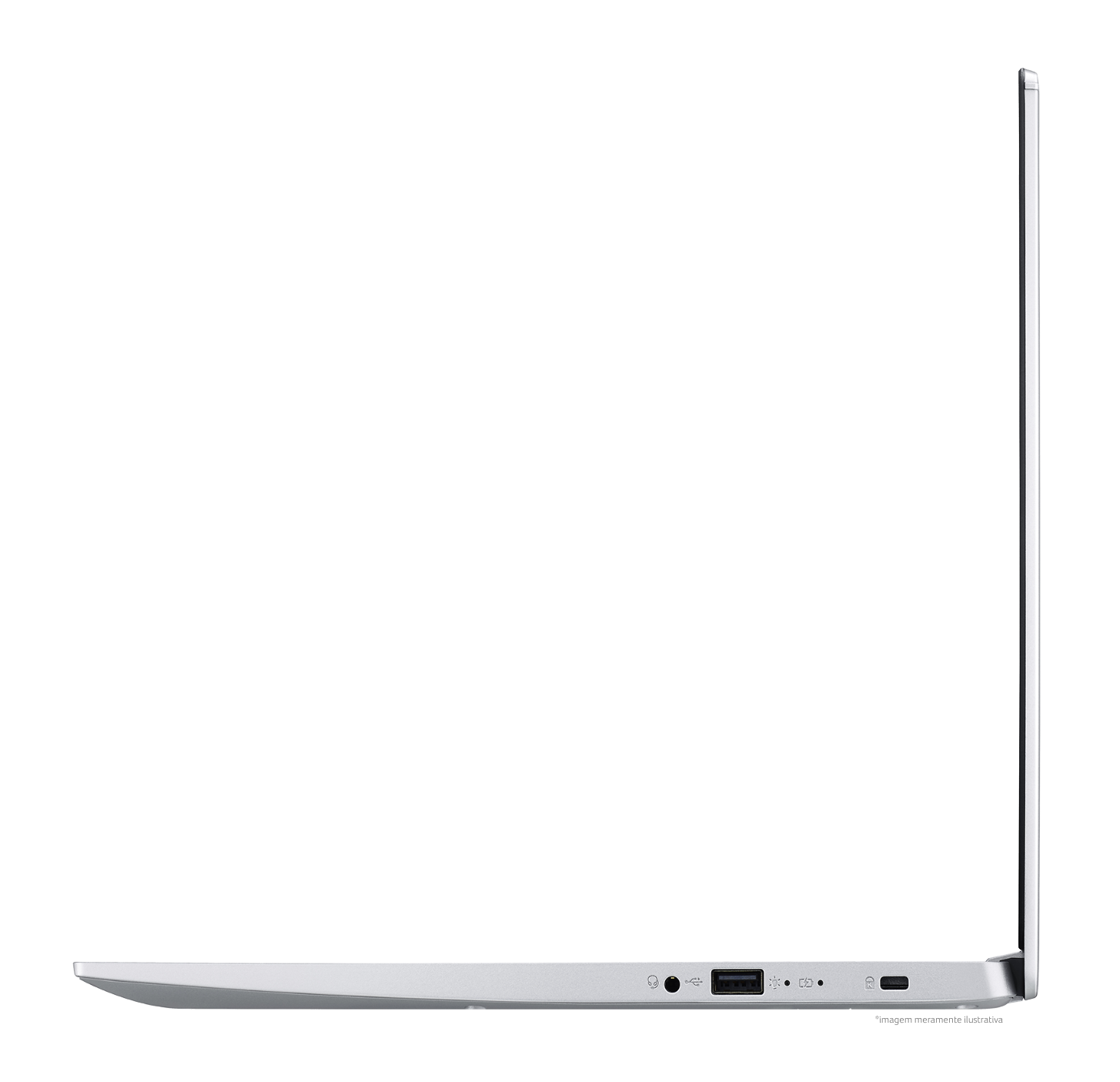 Notebook Acer A515-54-50BT visão lateral