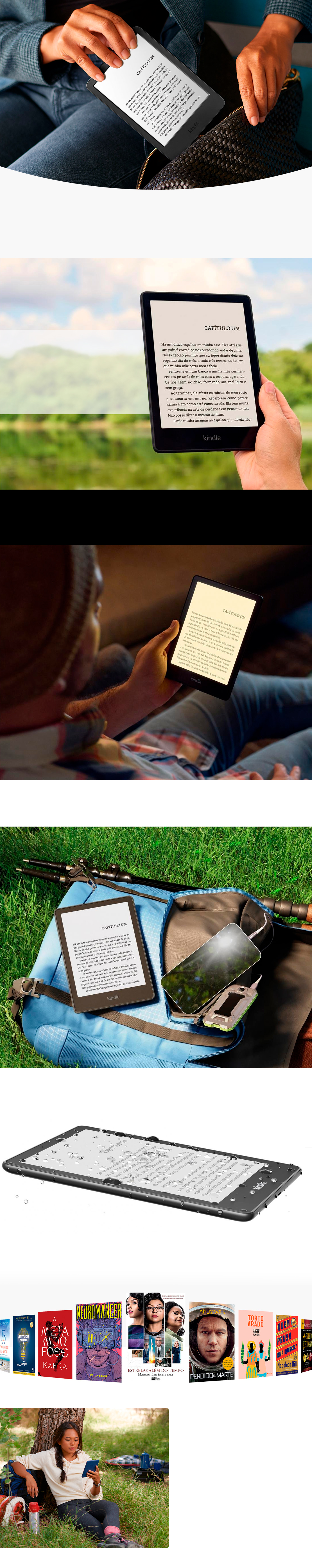 Kindle Paperwhite Amazon 6,8” 16GB 300 ppi - Wi-Fi Luz