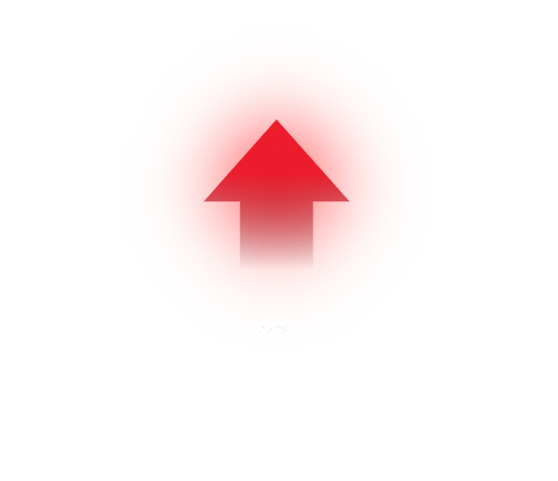Cartoon de Notebook Acer em traçado branco com seta vermelha apontando para cima na tela.