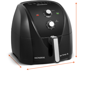 air fryer medidas