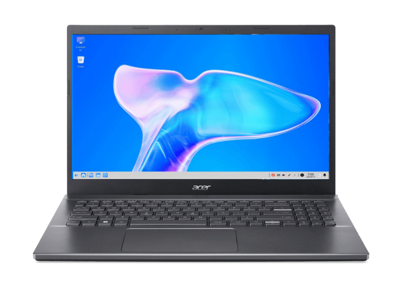 Notebook Acer Aspire 5 visto de frente.
