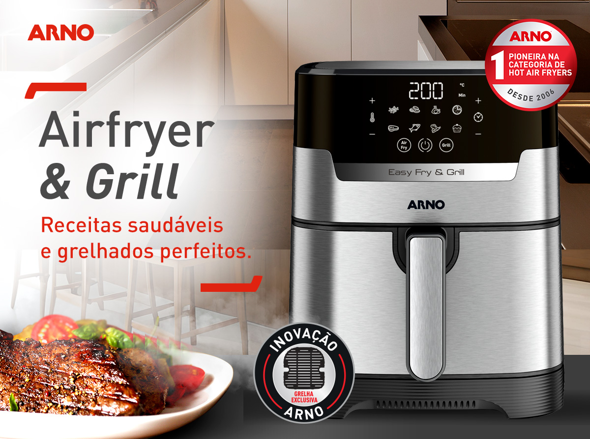 Airfryer & Grill. Receitas saudáveis e grelhados perfeitos.