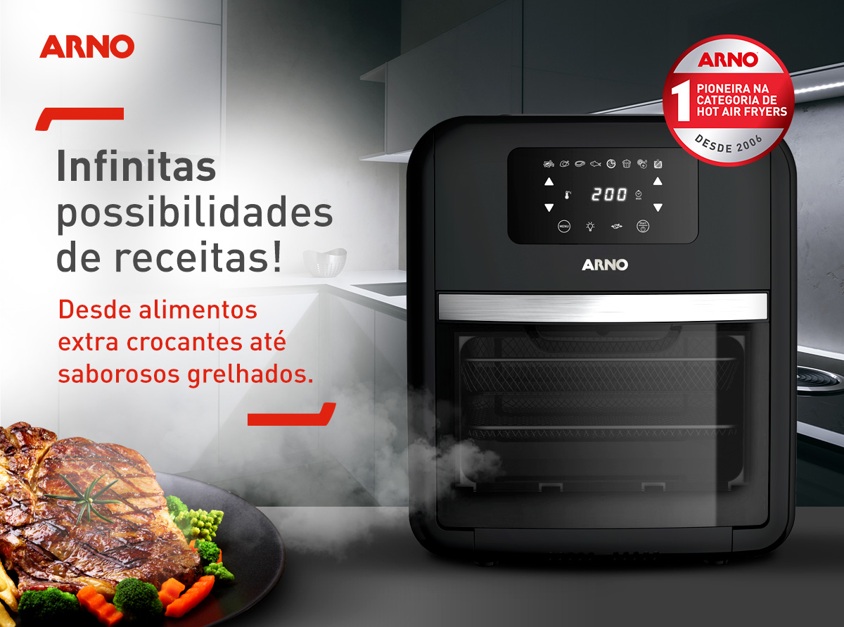 Infinitas possibilidades de receitas! Desde alimentos extra crocantes até saborosos grelhados.