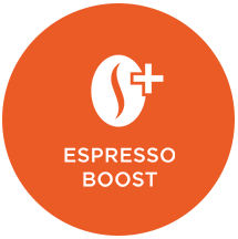 Intensidade. Para um café mais intenso e concentrado através da tecnologia Espresso Boost, que umedece o café antes de seu preparo.