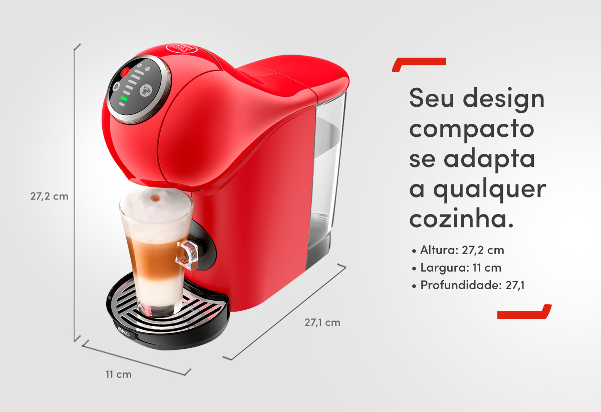 Seu design compacto se adapta a qualquer cozinha. Altura: 27,2 cm. Largura: 11 cm. Profundidade: 27,1 cm.