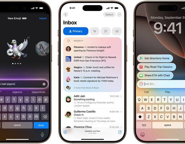 Recursos da Apple Intelligence com Genmoji, Resumo e Digitar para a Siri no iPhone 16 Pro