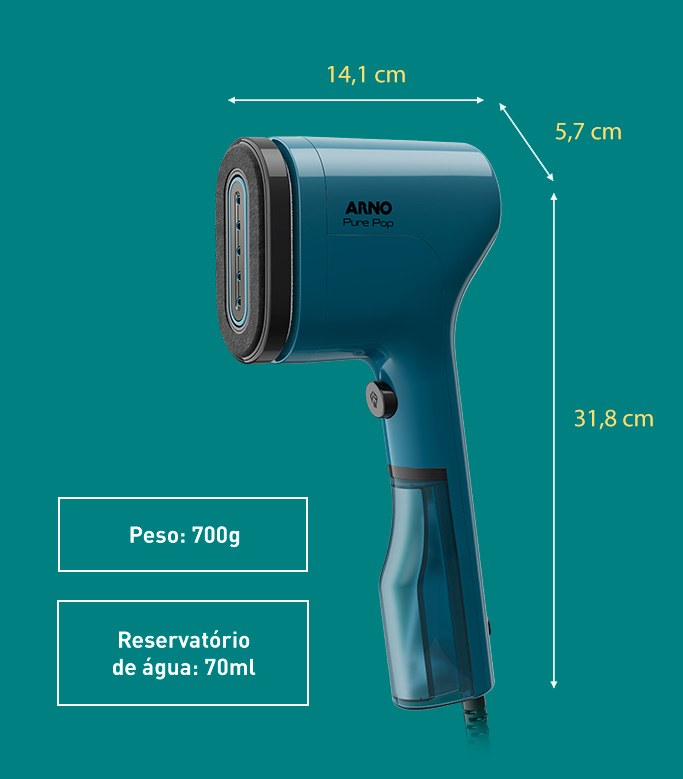 Formato compacto e design que combina com seu estilo