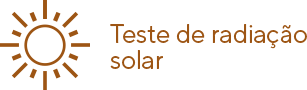 teste radiação solar