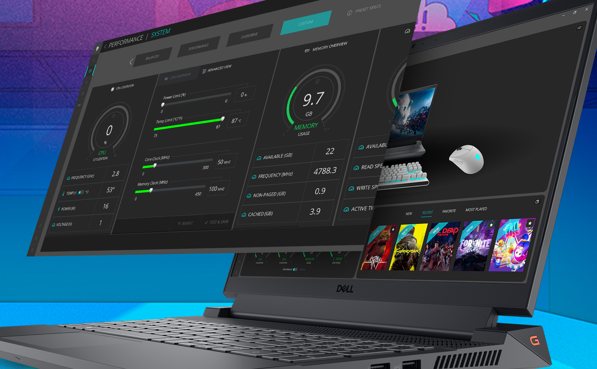 Notebook G15 teclado