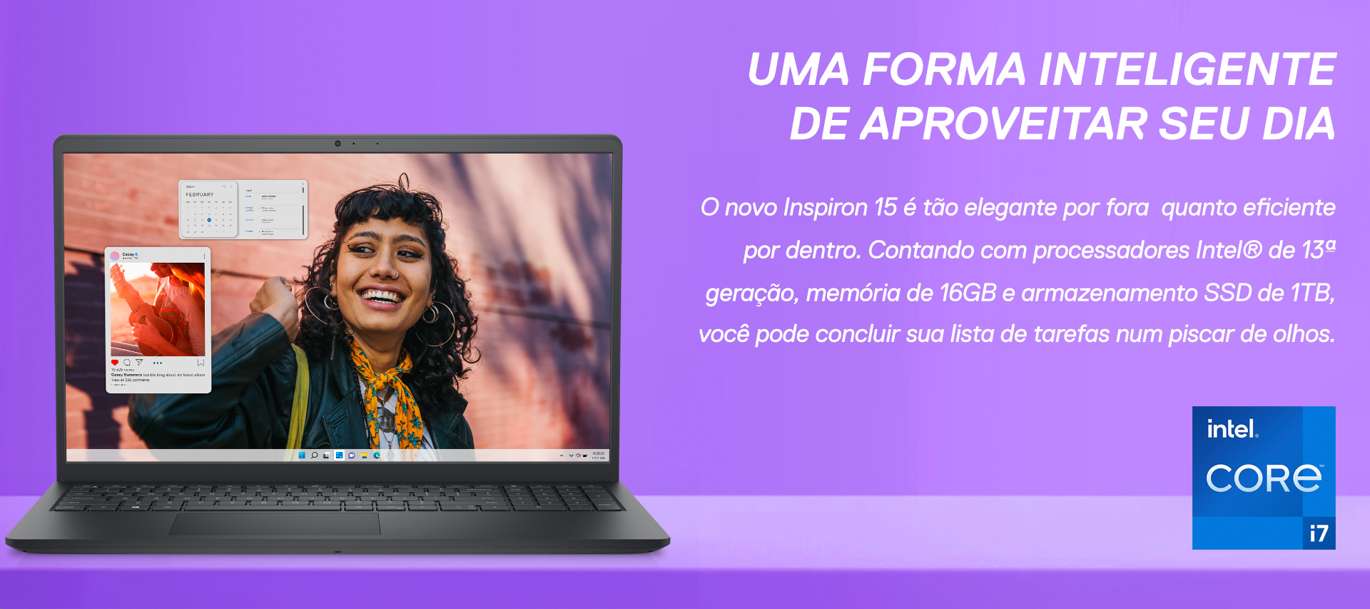 banner Notebook Inspiron 15 configurações