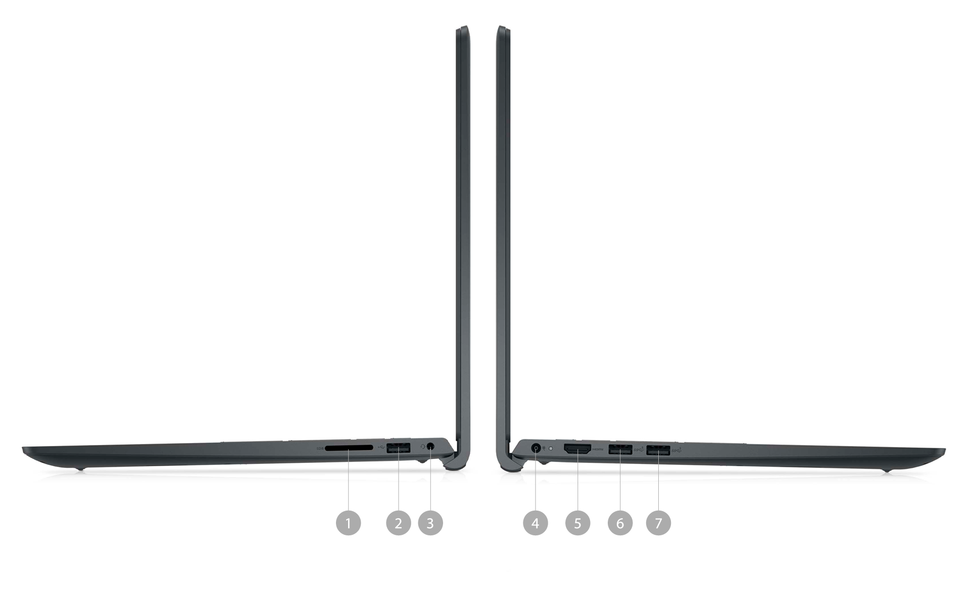 Portas e Slots Notebook Inspiron 15
