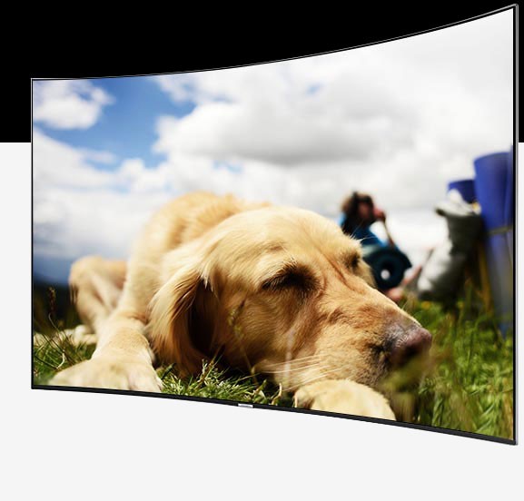 a photo of kids on SUHD TV from Android