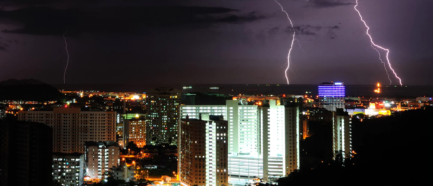 Proteção contra relampagos